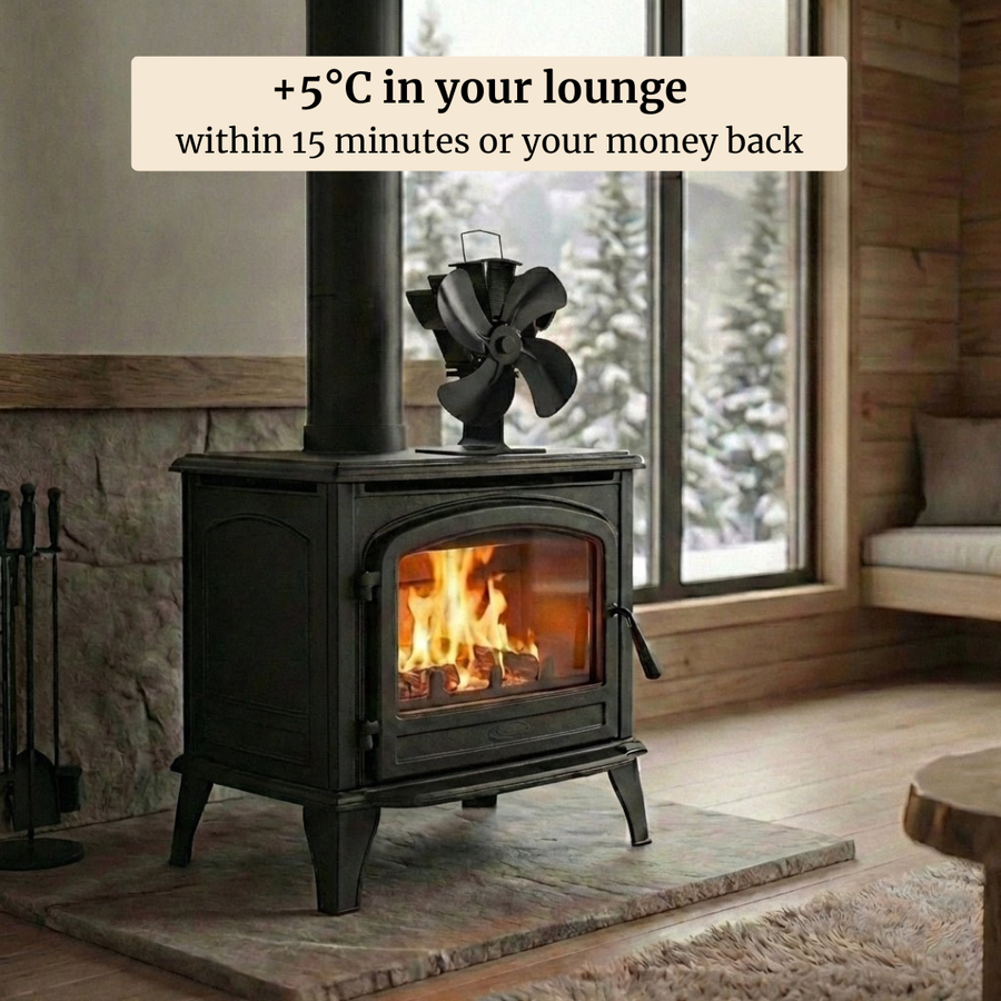 Heat-Powered Wood Burner Fan